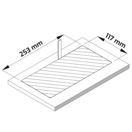 Priză încorporabilă în blat Design Light Inbox, 2 prize Schuko, 2 x USB A, HDMI, RJ45, negru, 271 x 136 mm [5]