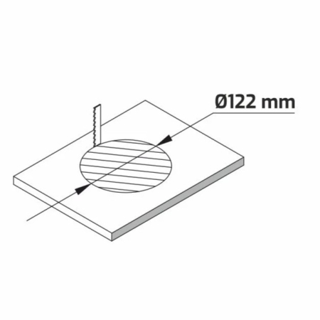 Priză încorporabilă în blat Design Light Multi Box, 4 prize Schuko, 2 x USB A, 2 x RJ45, încărcător wireless, negru, 268 x 120 mm [5]