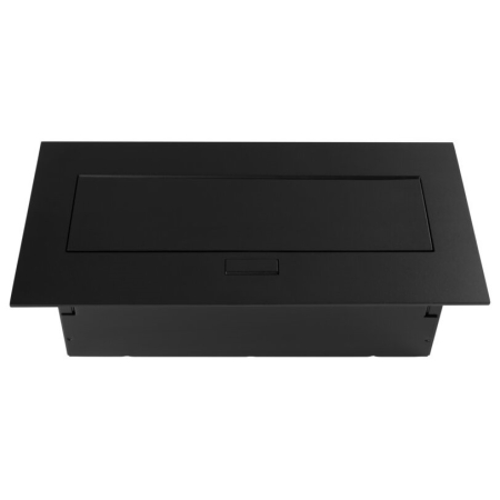Priză încorporabilă în blat GTV, 2 prize Schuko, USB A + C, negru, 265 x130 mm [4]