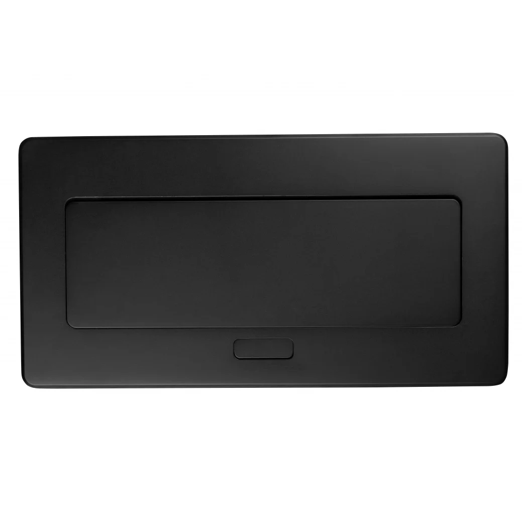 Priză încorporabilă în blat Multi Soft GTV, 2 prize Schuko, USB A + C, RJ45, negru, 240 x 120 mm [2]