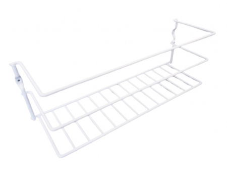 Raft multifunctional Limpia, montabil pe usa dulap, 31 x 11 x 11 cm, alb [1]