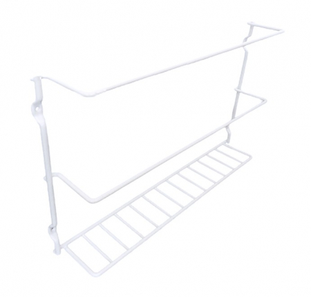 Raft multifunctional Tabla, montabil pe usa dulap, 34 x 6 x 20 cm, alb [1]