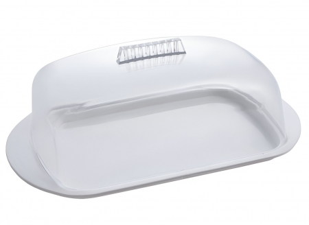 Recipiente si organizatoare alimente - Recipient pentru unt, alb, 17x10.5x6.5 cm