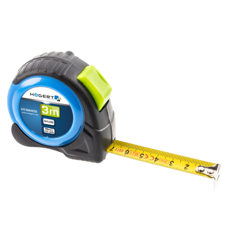 Alte scule și unelte - Ruletă Högert Technik, dublu gradată, 3 m x 16 mm