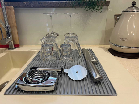 Scurgator chiuveta Flexi M, gri, 39x31 cm [2]