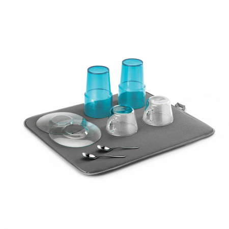 Scurgatoare pentru vase si ustensile - Scurgator de vase, din microfibra, gri