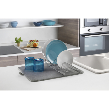 Scurgator de vase Dry-Tex gri cu suport de scurgere din microfibra [2]