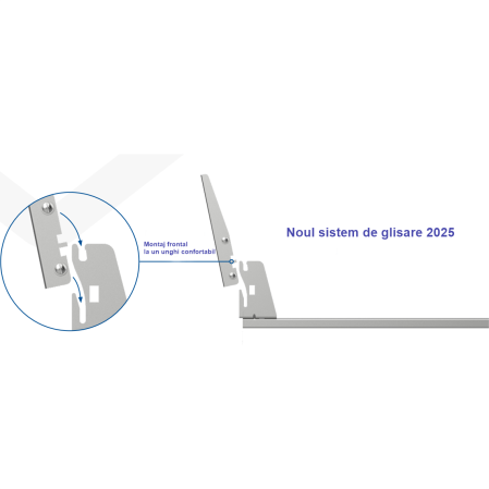 Scurgator de vase tip sertar cu extragere totala, Variant Multi Rejs Full, L:450 mm, finisaj crom, pentru latime exterioara corp 600 mm [3]