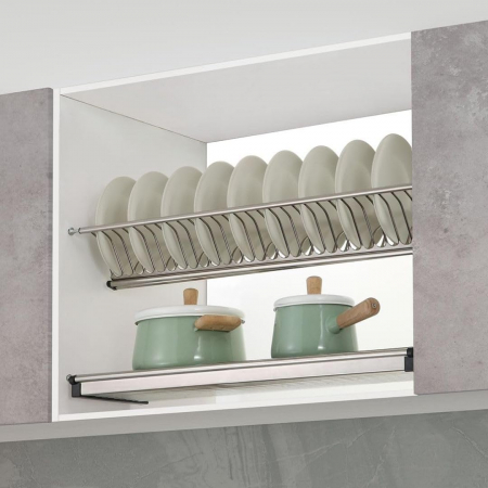 Scurgator din otel inoxidabil pentru vase montabil in dulap de bucatarie cu dimensiune de 1000 mm [6]