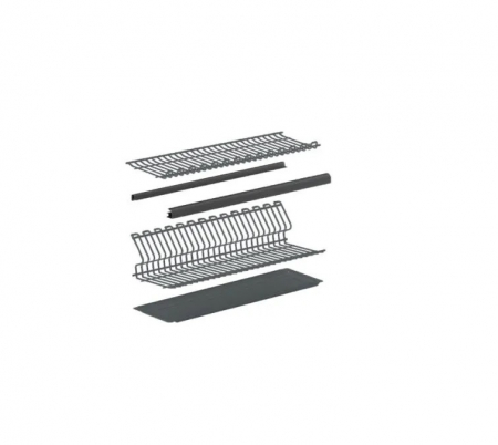 Scurgator Ellite 717 din otel inoxidabil pentru vase montabil in dulap de bucatarie cu dimensiune de 450 mm, finisaj titan [1]