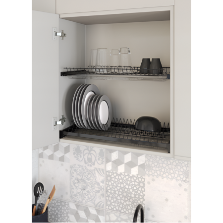 Scurgator pentru vase Variant 3, montabil in dulap de bucatarie cu dimensiune exterioara de 450 mm [1]