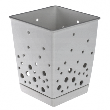 Scurgatoare pentru vase si ustensile - Scurgator tacamuri cu tavita, gri