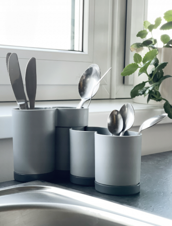 Scurgator tacamuri modular, gri, 25x6x11.5 cm [2]