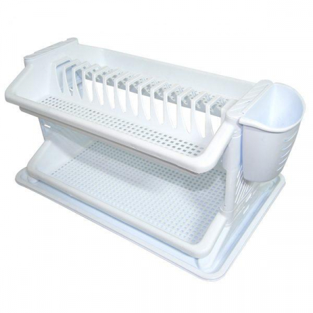 Scurgator vase alb 2 nivele + suport tacamuri [0]