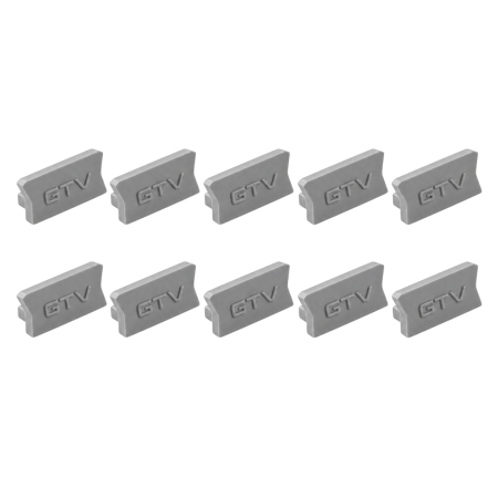 Profil bandă led - Set 10 capace laterale pentru profil LED aplicat GLAX Mini GTV, gri