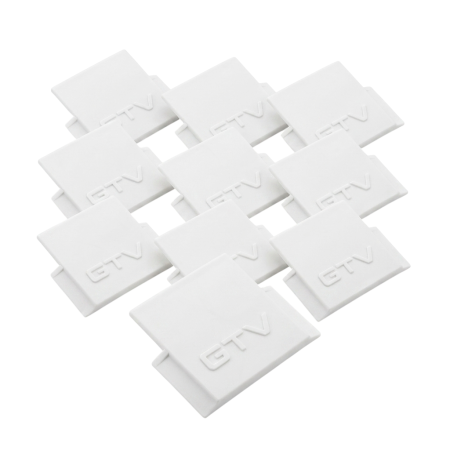 FERONERIE SI ACCESORII MOBILĂ - Set 10 capace laterale pentru profil LED încastrat Glax GTV, alb