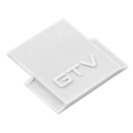Set 10 capace laterale pentru profil LED încastrat Glax GTV, alb [1]