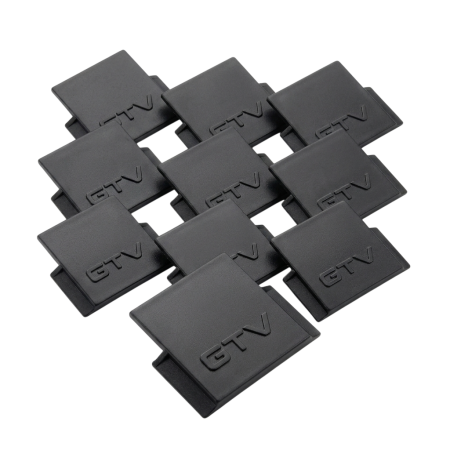 FERONERIE SI ACCESORII MOBILĂ - Set 10 capace laterale pentru profil LED încastrat Glax GTV, negru