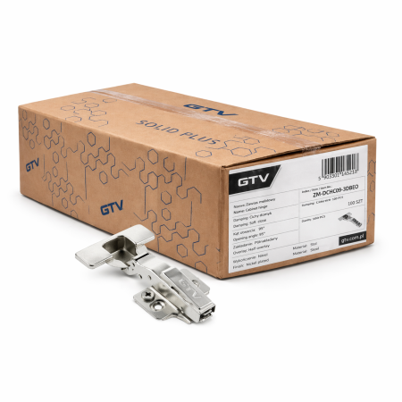 FERONERIE SI ACCESORII MOBILĂ - Set 100 bucati balamale aplicate Solid Plus, cu amortizor si reglaj 3D