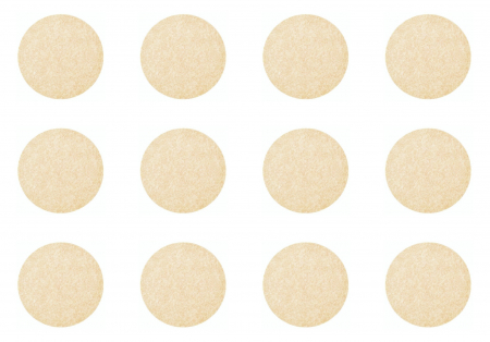 Protectii pasla - Set 12 buline antialunecare, pasla/silicon, bej, Ø: 18 mm