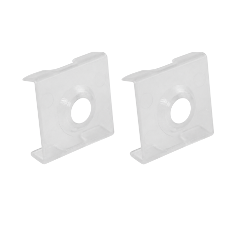 FERONERIE SI ACCESORII MOBILĂ - Set 2 suporturi de montaj pentru profil LED aplicat Glax Micro GTV, transparent