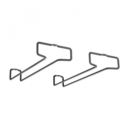 Set 2 suporturi pentru pahare Rail-26 Lava 26x4x11 cm, negru [2]