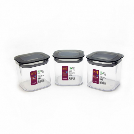 Recipiente si organizatoare alimente - Set 3 bucati de recipiente ermetice pentru alimente, 0.5 l