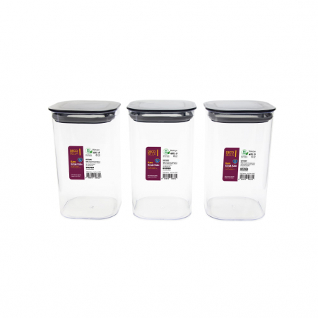 Recipiente si organizatoare alimente - Set 3 bucati de recipiente ermetice pentru alimente, 1.1 l