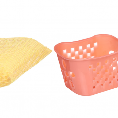 Set 3 bureti curatare cu suport plastic, portocaliu [2]