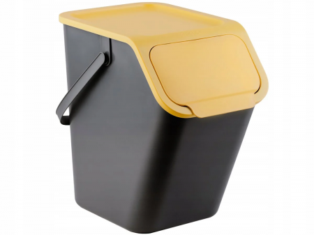 Set 3 cosuri reciclare gunoi Bini, cu manere si capace colorate [9]