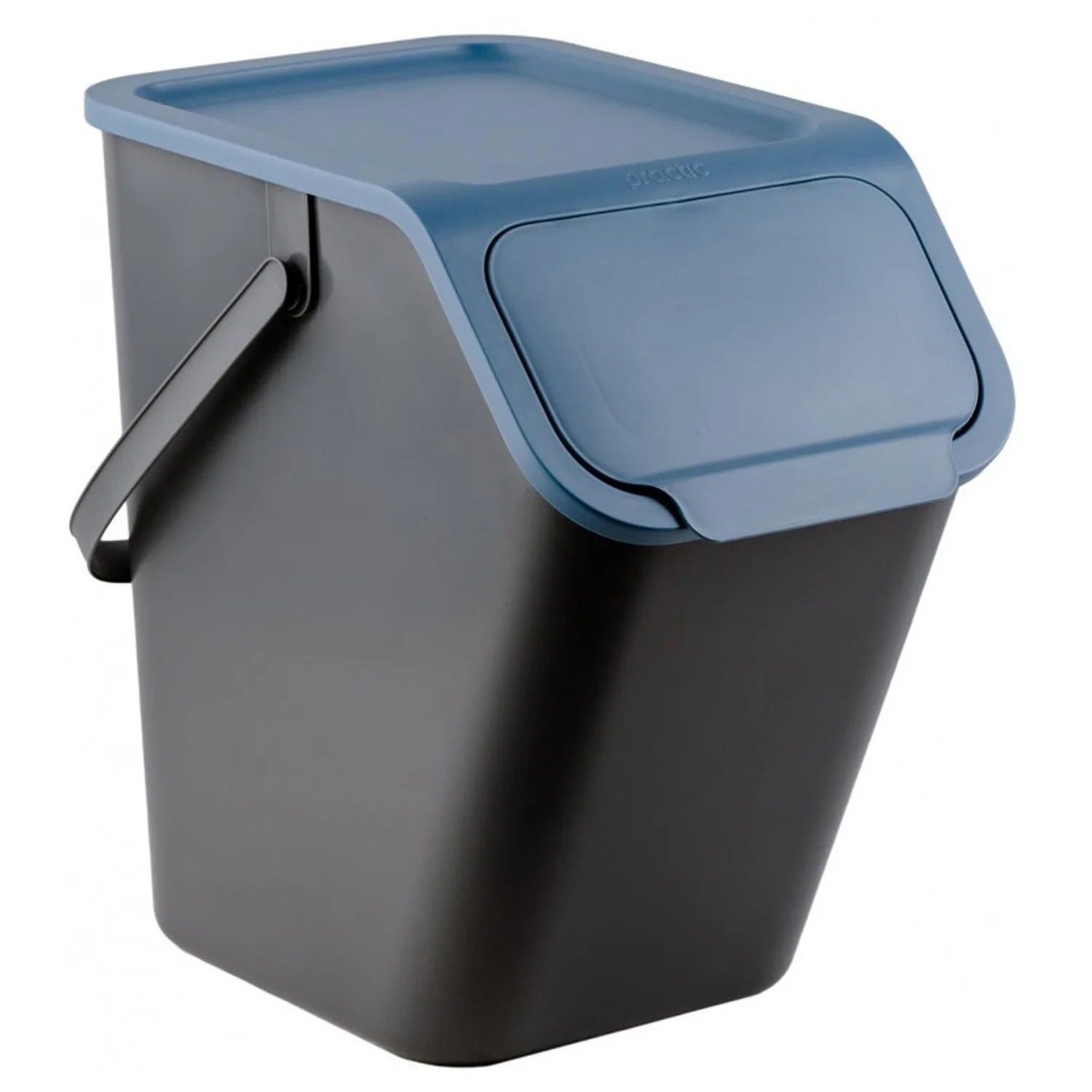 Set 4 cosuri reciclare gunoi Bini, cu manere si capace colorate [7]