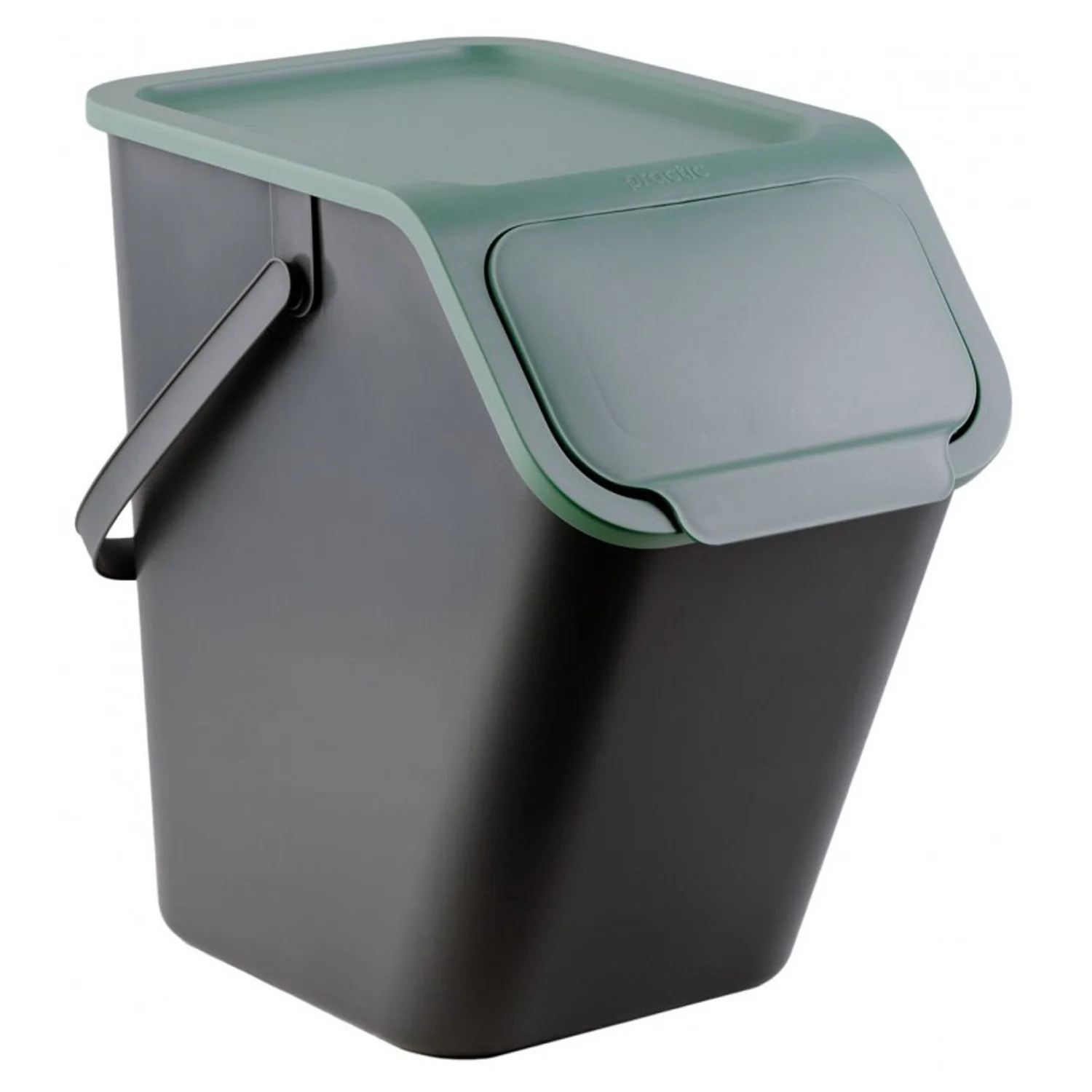 Set 4 cosuri reciclare gunoi Bini, cu manere si capace colorate [8]