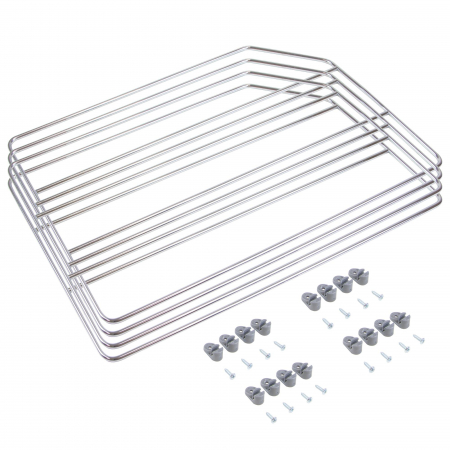 Set 4 separatoare pentru dulapuri si rafturi 8937711, cromate, 500x310 mm [1]