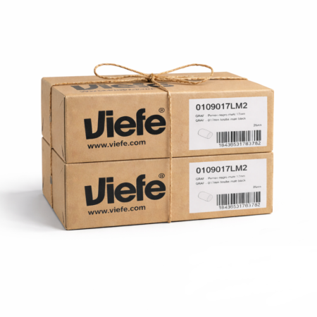 Set 50 bucati butoni mobilier Graf, finisaj negru mat, 17.5x28 mm [4]