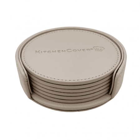Set 6 suporturi pahare, Kitchen Cover coasters, crem [6]