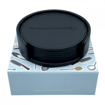 Suporturi pahare - Set 6 suporturi pahare, Kitchen Cover coasters, negru