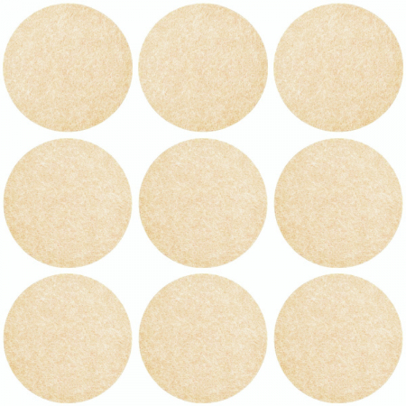 Protectii pasla - Set 9 buline antialunecare, pasla/silicon, bej, Ø: 22 mm