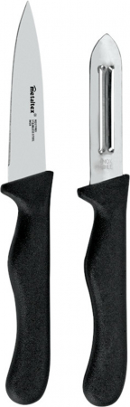 Accesorii pentru gatit - Set cutit si curatator legume inox/plastic