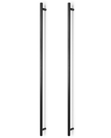 FERONERIE SI ACCESORII USI - Set manere spatiale double Boto Big, finisaj negru periat, L:1122 mm