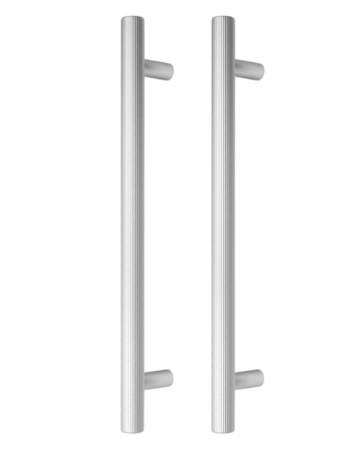 Manere usi - Set manere spatiale double Boto Big, finisaj otel inoxidabil, L:418 mm