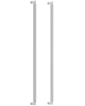 Manere spatiale - Set manere spatiale double Brooklyn Big, finisaj nichel lucios, L:1074 mm