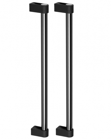 Manere spatiale - Set manere spatiale double Casey Big, finisaj negru lava texturat / negru titan lustruit, L:768 mm