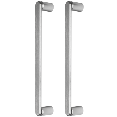 FERONERIE ȘI ACCESORII UȘI - Set manere spatiale double Fase Big, finisaj otel inoxidabil, L:348 mm