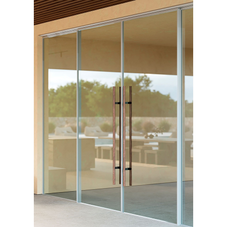 Set manere spatiale double Kumo Wood Big One, finisaj nuc / negru titan, L:878 mm [4]