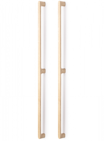 Manere spatiale - Set manere spatiale double Luv Wood Big, finisaj natur, L:1026,5 mm