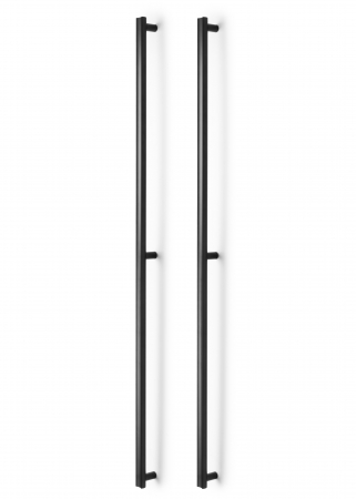 Manere si butoni - Set manere spatiale double Moon, finisaj negru periat, L:1096 mm