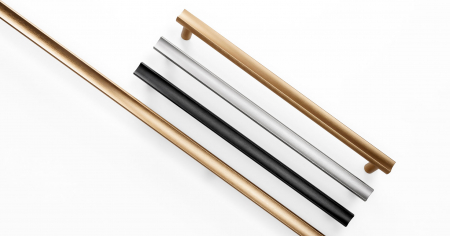 Set manere spatiale double Moon Big, finisaj negru periat, L:424 mm [5]