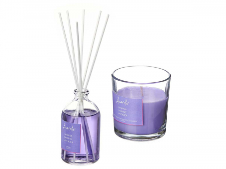 Accesorii diverse - Set odorizant camera lichid 100 ml si lumanare 30 h, lavanda