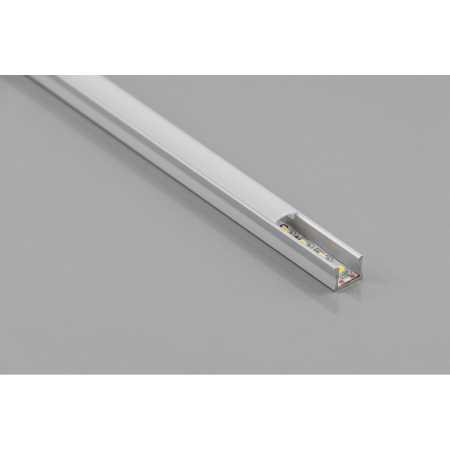 Set profil LED aplicat Glax Micro GTV, din aluminiu, argintiu, cu dispersor opac, 2 m [2]