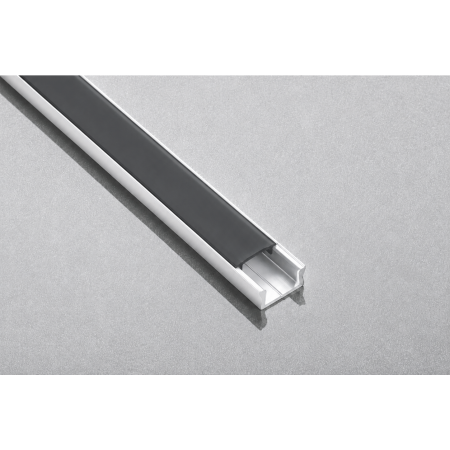 Set profil LED aplicat Glax Mini GTV, din aluminiu, alb, cu dispersor negru, 3 m [3]